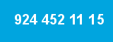 924 452 11 15 924 452 11 15